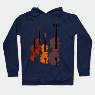 violins illustration Hoodie